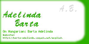 adelinda barta business card
